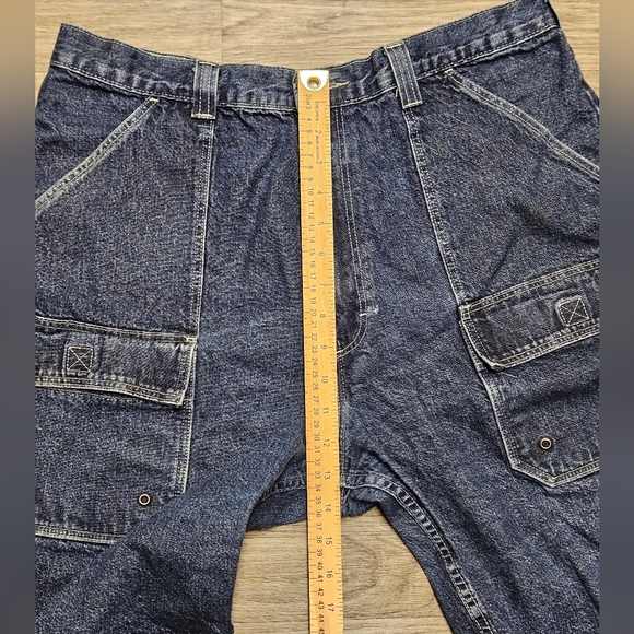 Vintage Wrangler Shorts Mens 36 Jorts Denim Baggy Skater Y2K Southpole Style - Picture 7 of 10